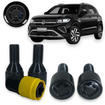 Kit Trava Parafuso Roda Antifurto 1013B Cabeça Giratória Preto Volkswagen T-Cross