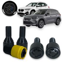 Kit Trava Parafuso Roda Antifurto 1014B Cabeça Giratória Preto BMW X1