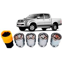 Kit Trava Porca Parafuso Antifurto de Rodas Toyota Hilux Todos