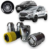 Kit Trava Porca / Parafuso Roda Antifurto 1001 Cabeça Giratória Ford Ecosport
