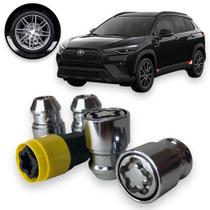 Kit Trava Porca / Parafuso Roda Antifurto 1001 Cabeça Giratória Toyota Corolla Cross Kit Trava Porca / Parafuso Roda Antifurto 1001 Cabeça Giratória Toyota Corolla Cross