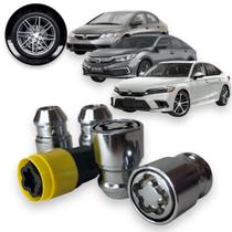 Kit Trava Porca / Parafuso Roda Antifurto 1002 Cabeça Giratória Honda Civic Kit Trava Porca / Parafuso Roda Antifurto 1002 Cabeça Giratória Honda Civic