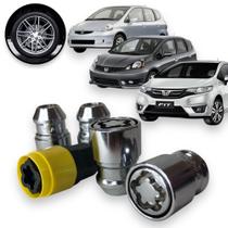Kit Trava Porca / Parafuso Roda Antifurto 1002 Cabeça Giratória Honda Fit Kit Trava Porca / Parafuso Roda Antifurto 1002 Cabeça Giratória Honda Fit
