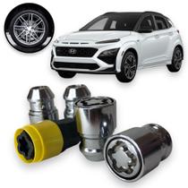 Kit Trava Porca / Parafuso Roda Antifurto 1002 Cabeça Giratória Hyundai Kona