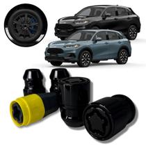 Kit Trava Porca Roda Antifurto Cabeça Giratória Preto Honda ZRV ZR-V Kit Trava Porca Roda Antifurto Cabeça Giratória Preto Honda ZRV ZR-V
