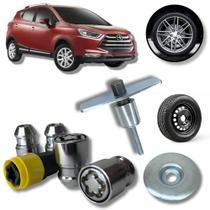 Kit Trava Porcas Antifurto De Rodas E Estepe JAC T5 Kit Trava Porcas Antifurto De Rodas E Estepe JAC T5