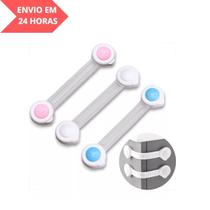 Kit Trava Proteção Bebe Gaveta Armário Segurança Geladeira Cores Sortidas