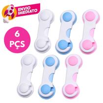 Kit Trava Segurança Gaveta Porta Armário Cômoda Tranca Geladeira Proteção Bebe Criança