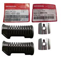 Kit Travas Pedal Apoio + Borracha Estribo Titan 125-150-160