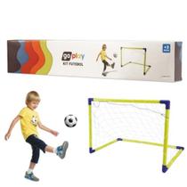 Kit Trave Gol de Brinquedo Go Play De Futebol C Bola e Bomba - Multikids