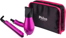 Kit Travel Shine Philco Secador Chapinha e Bolsa Kit Travel Shine Philco Secador Chapinha e Bolsa