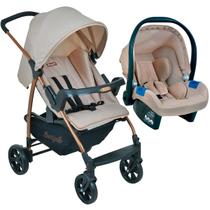 Kit Travel System Ecco Mon Amour Carrinho de Bebê Até 15Kg + Cadeirinha Touring X - Burigotto