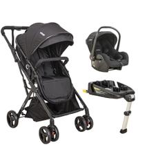 Kit Travel System Vox Preto Com Base Isofix - Kiddo