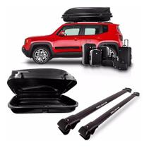 Kit travessa jeep renegade preto com maleiro 600 litros - MOTOBUL