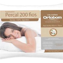 Kit Travesseiro 02 Peças Percal com 200 Fios - Ortobom