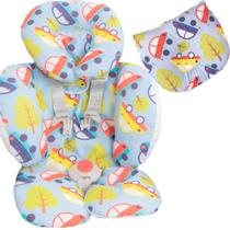 Kit Travesseiro Anatômico com Redutor Apoio de Corpo uso no Bebê Conforto e Carrinho Suporte Universal Reversível Cadeirinha Almofada Encosto - Enxovalnet