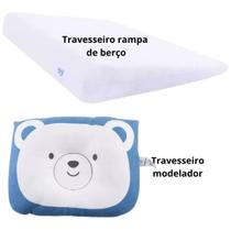 Kit Travesseiro Antirefluxo+Travesseiro Modelador de Cabeça