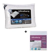 Kit Travesseiro Antistress 50cm x 70cm + Capa Protetor de Travesseiro Slim Com Ziper Altenburg