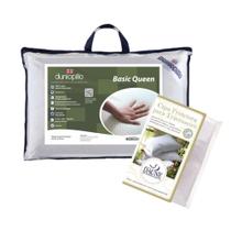 Kit Travesseiro Basic Queen Médio 15cm de Altura + Capa Impermeável Kit Travesseiro Basic Queen Médio 15cm de Altura + Capa Impermeável