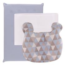 Kit Travesseiro de Bebê Recém Nascido 3 Peças Menino Menina