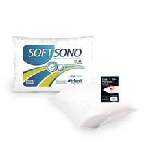 Kit Travesseiro e Capa Impermeável 50x70 Hipoalérgico