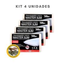 Kit Travesseiro Nasa 50x35 Antialérgico Confortável Mastercomfort - Conjunto com 4