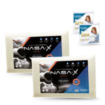Kit Travesseiro Nasa X Alto Duoflex mais Capa Protetora