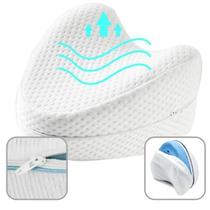 Kit Travesseiro Ortopédico Almofada De Dormir Postura para Pescoço Pernas Joelho Pés Corpo Triangular