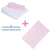 Kit travesseiro rampa c/fronha + travesseiro anti sufocante bebê- papi