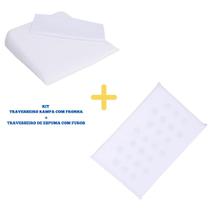 Kit travesseiro rampa c/fronha + travesseiro anti sufocante bebê- papi