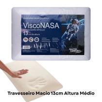 kit Travesseiro ViscoNASA Apollo 13cm Altura Anatômico Macio Antialérgico e Termossensível