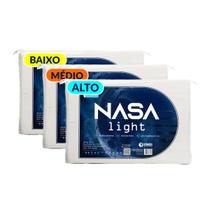 Kit Travesseiros 3 Nasa Light Alto, Médio e Baixo Sonos Kit Travesseiros 3 Nasa Light Alto, Médio e Baixo Sonos