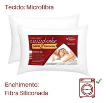 Kit Travesseiros Anti Alérgico com 2 Unidades Ortobom Kit Travesseiros Anti Alérgico com 2 Unidades Ortobom