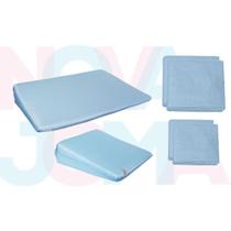 Kit Travesseiros Anti-refluxo De Berço E Carrinho+ 4 Fronhas Azul Kit Travesseiros Anti-refluxo De Berço E Carrinho+ 4 Fronhas Azul