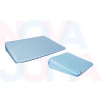 Kit travesseiros antirefluxo 01 p/berço e 01 p/carrinho azul