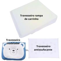 Kit Travesseiros Antirefluxo+1 Antisufocante+1 Modelador