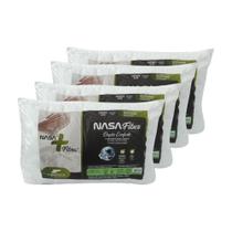 Kit Travesseiros Nasa Fiber 4 Unidades Branco - FIBRASCA