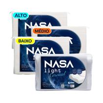 Kit Travesseiros Nasa Light e Cervical 4 Peças