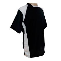 Kit TRB com 16 Camisas Preto/Branco e 16 Calções Brancos