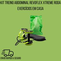 Kit Treino Abdominal Revoflex Xtreme Roda Exercícios em Casa - Online