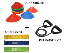 Kit Treino Agilidade força Chapeu Extensor e Mini Bands - Mb Fit