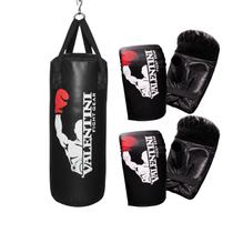 Kit Treino em Dupla Saco de Pancada 70cm Valentini Vazio com 2 Pares de Luvas para Boxe Kit Treino em Dupla Saco de Pancada 70cm Valentini Vazio com 2 Pares de Luvas para Boxe
