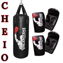 Kit Treino em Dupla Saco de Pancada 90cm Valentini Cheio 2 Pares de Luvas Boxe e Artes Marciais Kit Treino em Dupla Saco de Pancada 90cm Valentini Cheio 2 Pares de Luvas Boxe e Artes Marciais