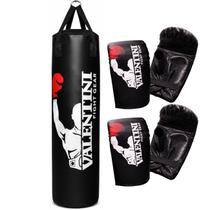 Kit Treino em Dupla Valentini Saco de Pancada 160cm Vazio e 2 Pares de Luvas