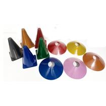 kit Treino Funcional Agilidade 5 Chapeu Chines Demarcatorio + 5 Cone Liso