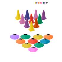 Kit Treino Funcional Agilidade Cones Chapéus Chinês Treinamento Futebol Futsal Society Campo