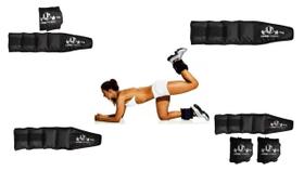Kit Treino Funcional com 2 Pares de Caneleira 1KG e 2KG MOB LORD FITNESS Tornozeleira TOTAL 6KG