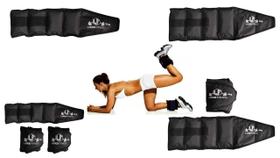 Kit Treino Funcional com 2 Pares de Caneleira 2KG e 4KG MOB LORD FITNESS Tornozeleira TOTAL 12KG
