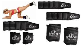 Kit Treino Funcional com 3 Pares de Caneleira 1KG, 2KG e 3KG MOB LORD FITNESS Tornozeleira TOTAL 12KG