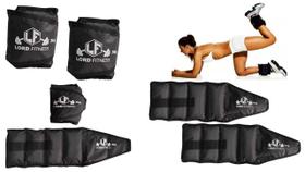 Kit Treino Funcional com 3 Pares de Caneleira 3KG, 4KG e 5KG MOB LORD FITNESS Tornozeleira TOTAL 24KG